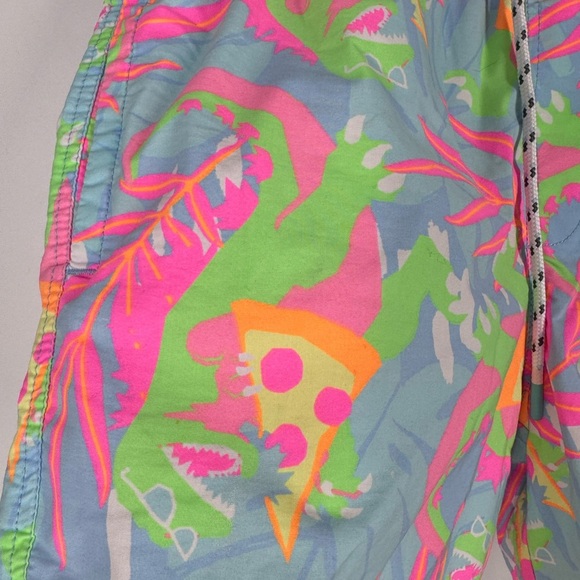 Party Pants Dino pizza swim shorts small like new - Picture 4 of 4